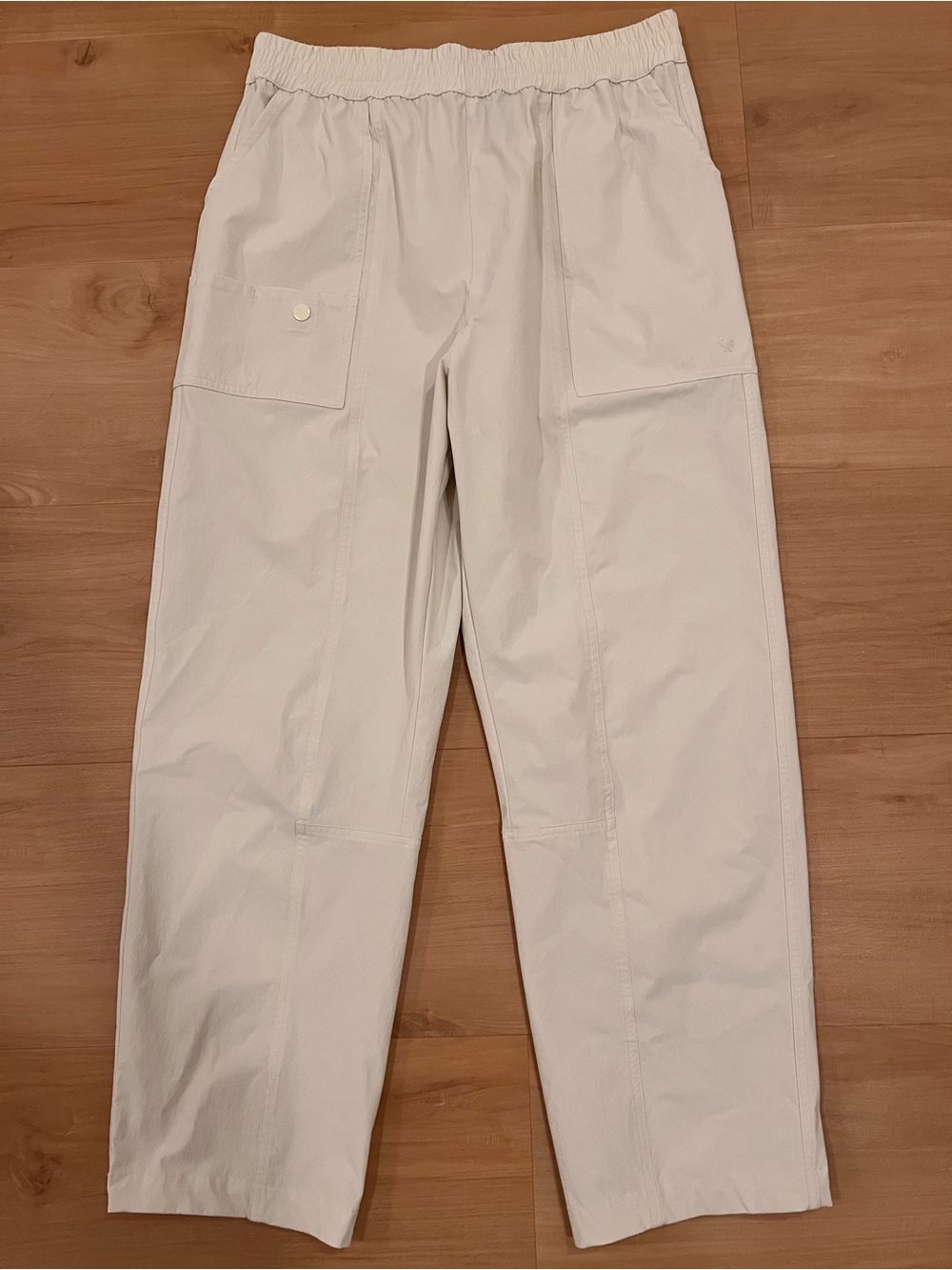 Bad Birdie White Elastic-Waist Pants